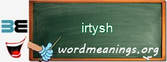 WordMeaning blackboard for irtysh